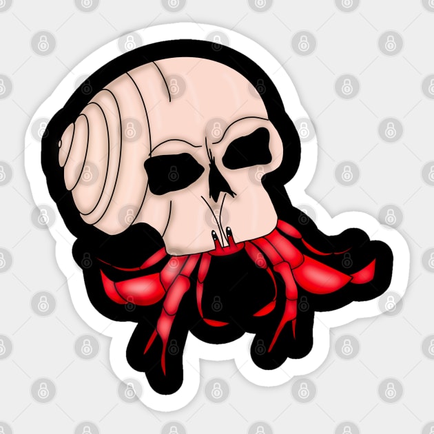 Skull crab Sticker by Alanna creates